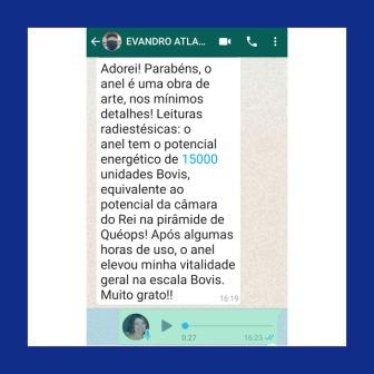 O anel é uma obra de arte